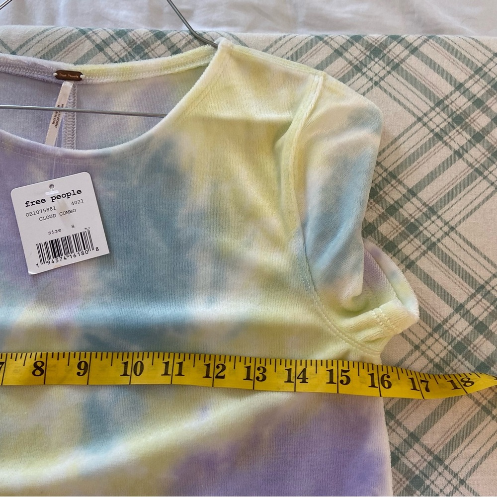 NWT Free People Bright Eyes Cloud Combo Tee Small - Picture 9 of 10